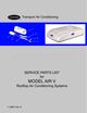 Carrier 68rv14102a Airv Service Parts List