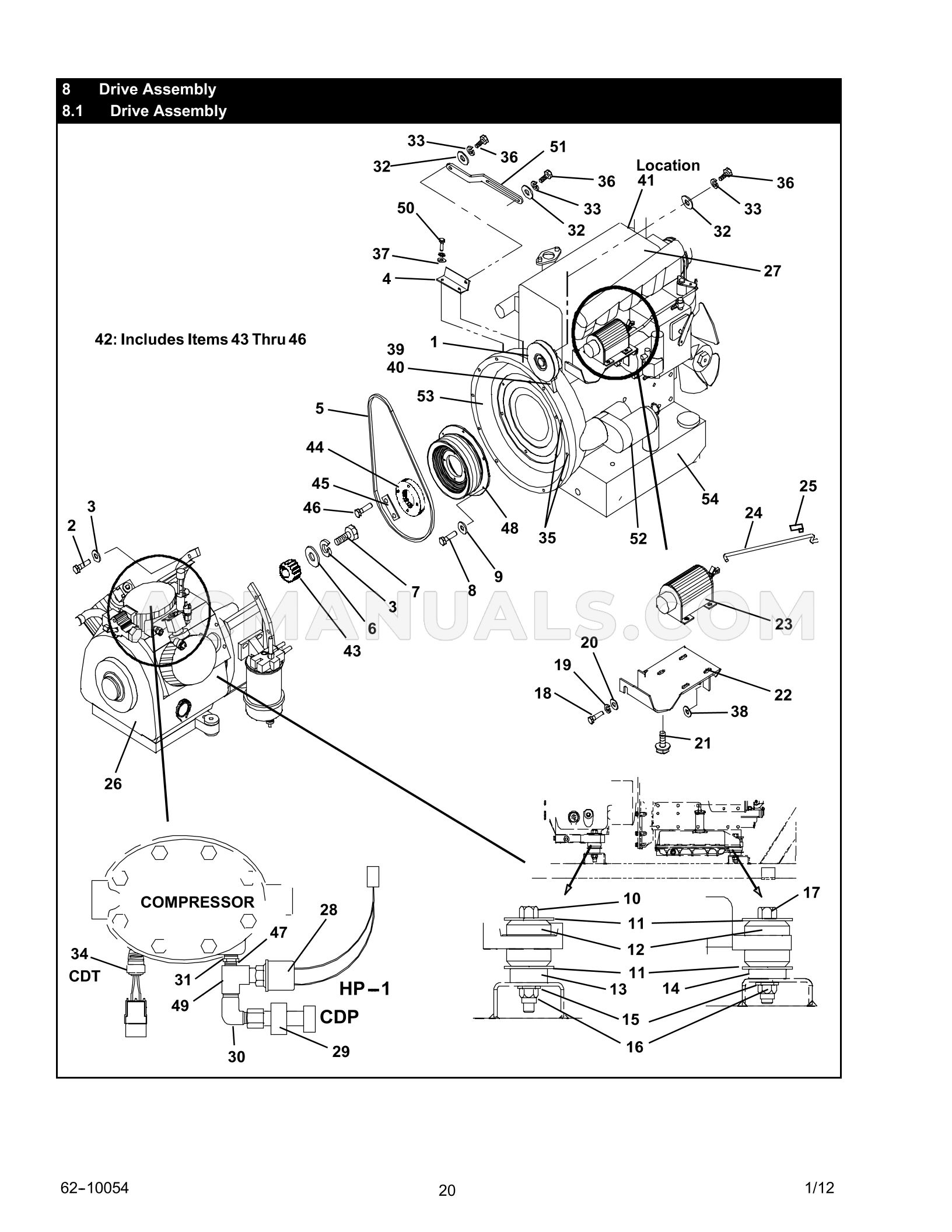Carrier Ultima 53 Transicold Service Parts List