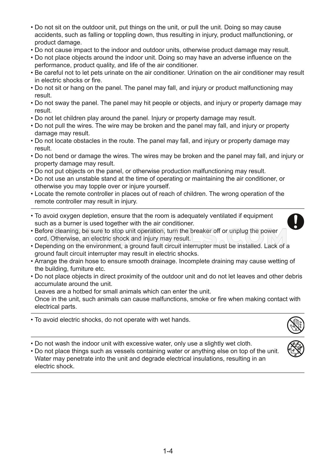 Daikin FTX18AXVJU Operating Manual