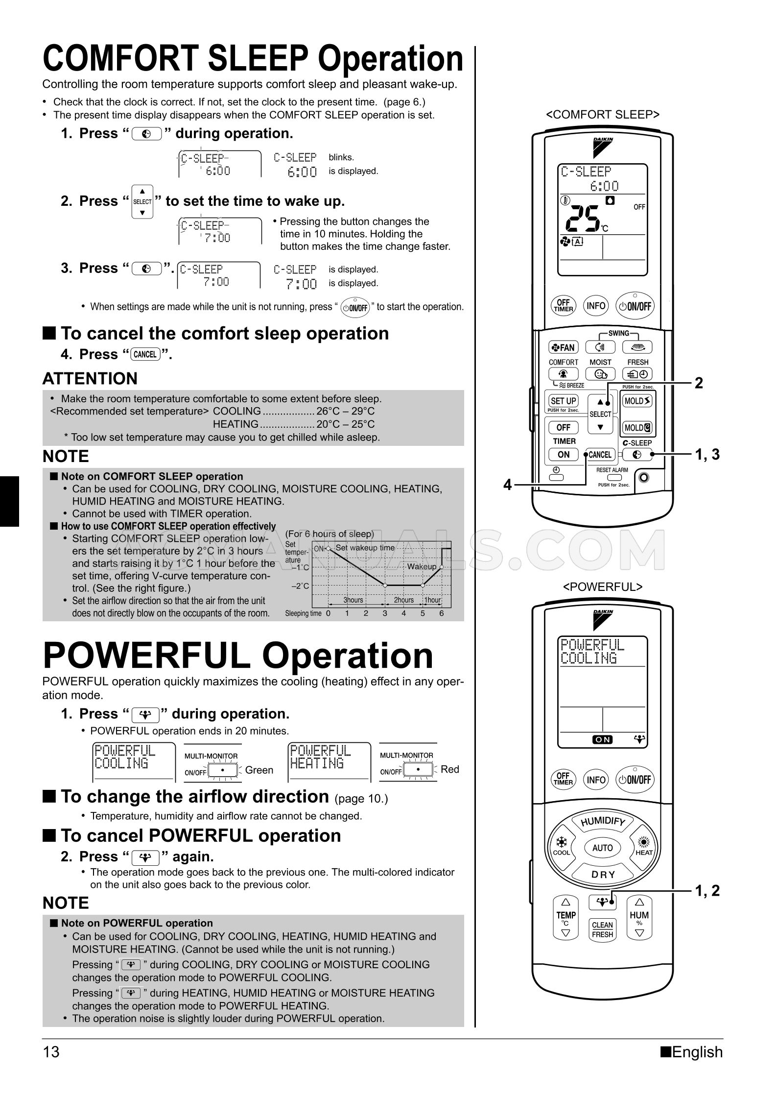 Daikin FTXR28EV1B9 Ururu Sarara Operation Manual