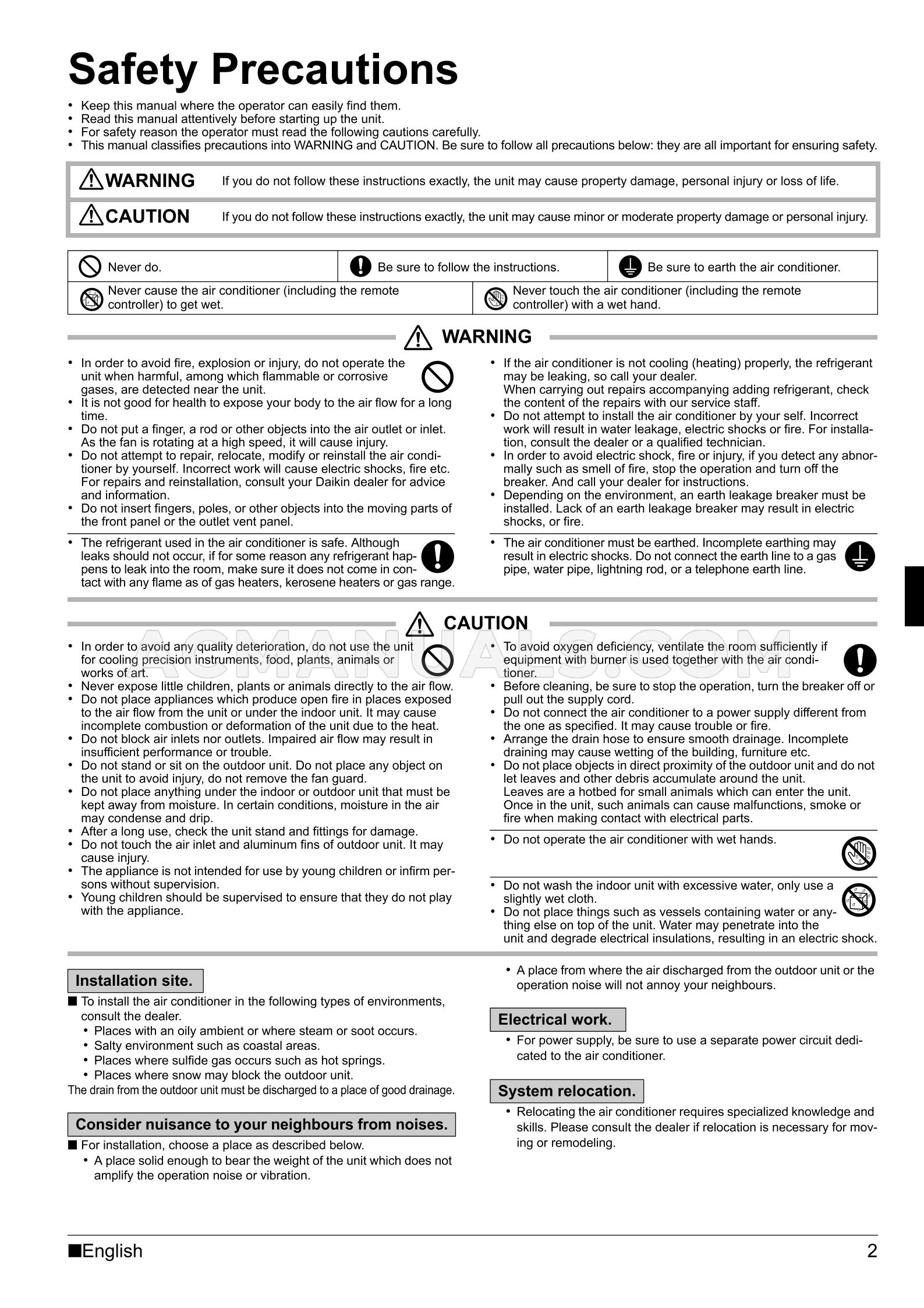 Daikin FTXR28EV1B9 Ururu Sarara Operation Manual