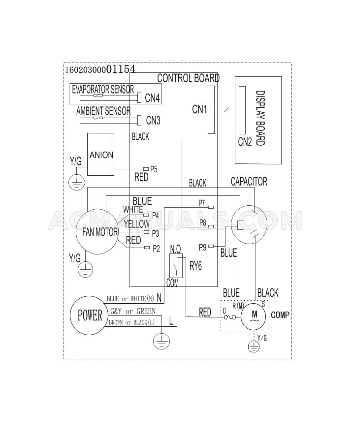 Frigidaire FFRE0633S1 Wiring Diagram/Installation Instructions